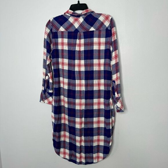 Rails red flannel shirt dress size small - Picture 7 of 7